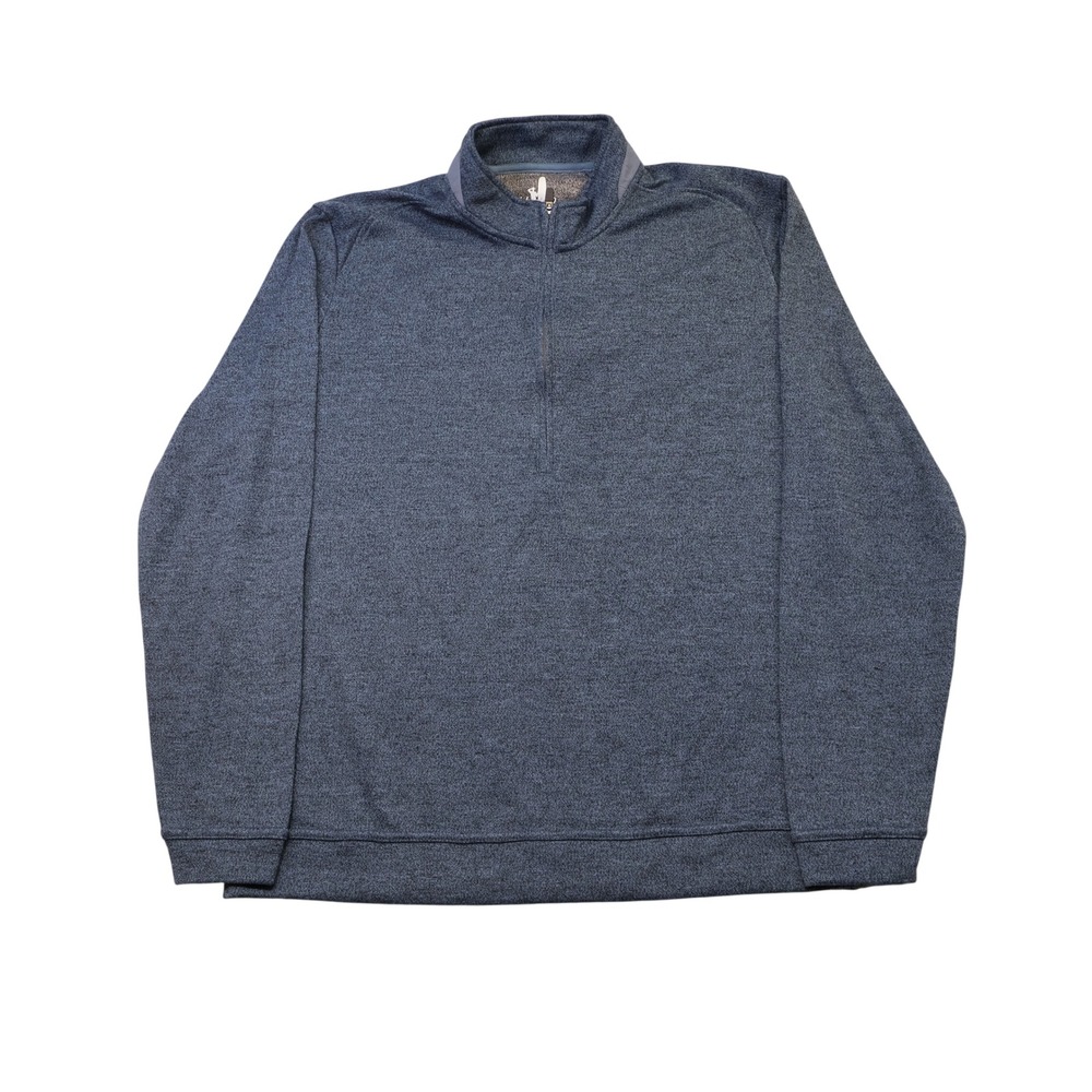 Johnnie-O Mens Large Reflex Quarter Zip Pullover Sterling Blue JMKO2510